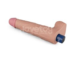 Реалистичный перезаряжаемый вибратор с мошонкой Real Softee, 25,3 см, Ø 5,1 см-foto4