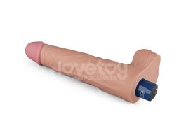 Реалистичный перезаряжаемый вибратор с мошонкой Real Softee, 25,3 см, Ø 5,1 см-foto4