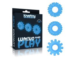 Набор светящихся в темноте эрекционных колец Lumino Play Penis Ring Набор светящихся в темноте эрекционных колец Lumino Play Penis Ring