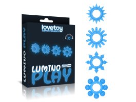 Набор из 4 светящихся в темноте эрекционных колец Lumino Play Penis Ring Набор из 4 светящихся в темноте эрекционных колец Lumino Play Penis Ring