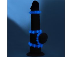 Набор из 4 светящихся в темноте эрекционных колец Lumino Play Penis Ring-foto13
