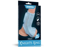 Насадка с вибрацией и бандаж на мошонку Vibrating Ridge Knights Ring, Ø 3,8 - 4,8 см Насадка с вибрацией и бандаж на мошонку Vibrating Ridge Knights Ring, Ø 3,8 - 4,8 см