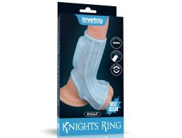 Насадка с вибрацией и бандаж на мошонку Vibrating Ridge Knights Ring, Ø 3,8 - 4,8 см Насадка с вибрацией и бандаж на мошонку Vibrating Ridge Knights Ring, Ø 3,8 - 4,8 см
