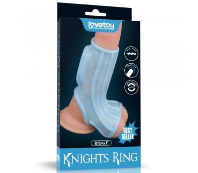 Насадка с вибрацией и бандаж на мошонку Vibrating Ridge Knights Ring, Ø 3,8 - 4,8 см Насадка с вибрацией и бандаж на мошонку Vibrating Ridge Knights Ring, Ø 3,8 - 4,8 см