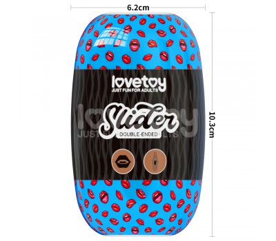Двухсторонний мастурбатор Slider Double-Ended ротик и вагина мулатки