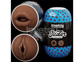 Двухсторонний мастурбатор Slider Double-Ended ротик и вагина мулатки-foto4