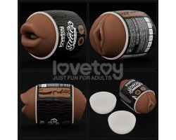 Двухсторонний мастурбатор Slider Double-Ended ротик и вагина мулатки-foto7