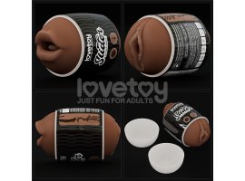 Двухсторонний мастурбатор Slider Double-Ended ротик и вагина мулатки-foto2