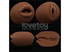 Двухсторонний мастурбатор Slider Double-Ended ротик и вагина мулатки-foto6