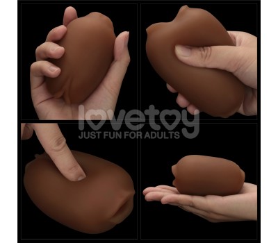 Двухсторонний мастурбатор Slider Double-Ended ротик и вагина мулатки