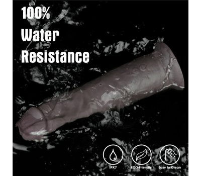 Двухслойный перезаряжаемый ротатор на присоске Platinum Silicone, 20,5 см, Ø 4,8 см