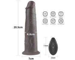 Двухслойный перезаряжаемый ротатор на присоске Platinum Silicone, 20,5 см, Ø 4,8 см-foto8