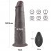 Двухслойный перезаряжаемый ротатор на присоске Platinum Silicone, 20,5 см, Ø 4,8 см