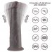 Двухслойный перезаряжаемый ротатор на присоске Platinum Silicone, 20,5 см, Ø 4,8 см