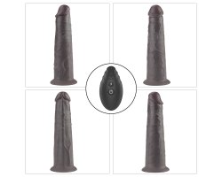 Двухслойный перезаряжаемый ротатор на присоске Platinum Silicone, 20,5 см, Ø 4,8 см-foto12
