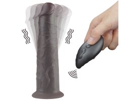 Двухслойный перезаряжаемый ротатор на присоске Platinum Silicone, 20,5 см, Ø 4,8 см-foto11