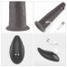 Двухслойный перезаряжаемый ротатор на присоске Platinum Silicone, 20,5 см, Ø 4,8 см
