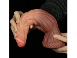 Фаллоимитатор с градиентом и ярким рельефом Platinum Silicone Cock 24,5 см, Ø 6,3 см-foto10