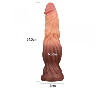 Фаллоимитатор с градиентом и ярким рельефом Platinum Silicone Cock 24,5 см, Ø 6,3 см Фаллоимитатор с градиентом и ярким рельефом Platinum Silicone Cock 24,5 см, Ø 6,3 см