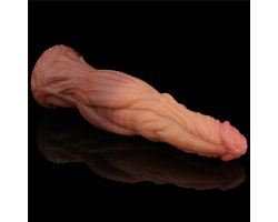 Фаллоимитатор с градиентом и ярким рельефом Platinum Silicone Cock 24,5 см, Ø 6,3 см-foto11