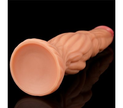 Фаллоимитатор телесного цвета с ярким рельефом Platinum Silicone Cock 24,5 см, Ø 6,3 см Фаллоимитатор телесного цвета с ярким рельефом Platinum Silicone Cock 24,5 см, Ø 6,3 см