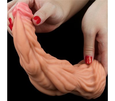 Фаллоимитатор телесного цвета с ярким рельефом Platinum Silicone Cock 24,5 см, Ø 6,3 см Фаллоимитатор телесного цвета с ярким рельефом Platinum Silicone Cock 24,5 см, Ø 6,3 см