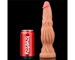 Фаллоимитатор телесного цвета с ярким рельефом Platinum Silicone Cock 24,5 см, Ø 6,3 см-foto8