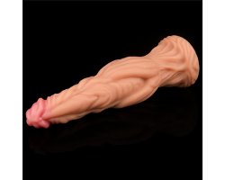 Фаллоимитатор телесного цвета с ярким рельефом Platinum Silicone Cock 24,5 см, Ø 6,3 см-foto6