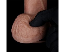Фаллоимитатор телесного цвета с ярким рельефом Platinum Silicone Cock 18,5 см, Ø 3,7 см-foto3