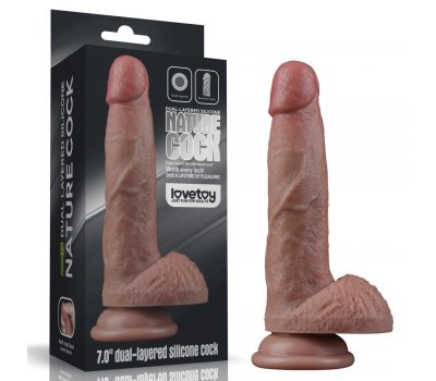 Фаллоимитатор телесного цвета с ярким рельефом Platinum Silicone Cock 18,5 см, Ø 3,7 см Фаллоимитатор телесного цвета с ярким рельефом Platinum Silicone Cock 18,5 см, Ø 3,7 см
