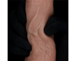 Фаллоимитатор телесного цвета с ярким рельефом Platinum Silicone Cock 18,5 см, Ø 3,7 см-foto10