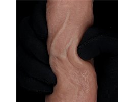 Фаллоимитатор телесного цвета с ярким рельефом Platinum Silicone Cock 18,5 см, Ø 3,7 см-foto10