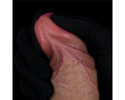 Фаллоимитатор телесного цвета с ярким рельефом Platinum Silicone Cock 19,5 см, Ø 3,7 см-foto15