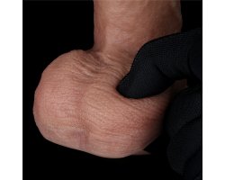 Фаллоимитатор телесного цвета с ярким рельефом Platinum Silicone Cock 19,5 см, Ø 3,7 см-foto14