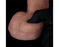 Фаллоимитатор телесного цвета с ярким рельефом Platinum Silicone Cock 20,5 см, Ø 4 см-foto12