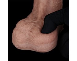 Фаллоимитатор телесного цвета с ярким рельефом Platinum Silicone Cock 21,5 см, Ø 4,2 см-foto14