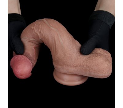 Фаллоимитатор телесного цвета с ярким рельефом Platinum Silicone Cock 21,5 см, Ø 4,2 см Фаллоимитатор телесного цвета с ярким рельефом Platinum Silicone Cock 21,5 см, Ø 4,2 см
