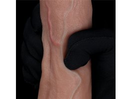 Фаллоимитатор телесного цвета с ярким рельефом Platinum Silicone Cock 22 см, Ø 4,2 см-foto5