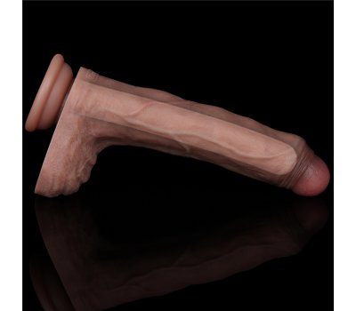 Фаллоимитатор телесного цвета с ярким рельефом Platinum Silicone Cock 22 см, Ø 4,2 см Фаллоимитатор телесного цвета с ярким рельефом Platinum Silicone Cock 22 см, Ø 4,2 см