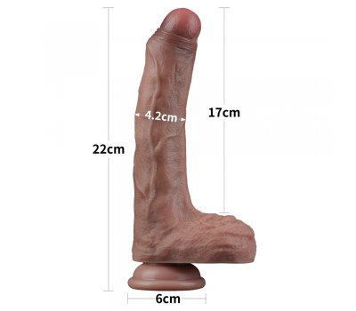 Фаллоимитатор телесного цвета с ярким рельефом Platinum Silicone Cock 22 см, Ø 4,2 см Фаллоимитатор телесного цвета с ярким рельефом Platinum Silicone Cock 22 см, Ø 4,2 см