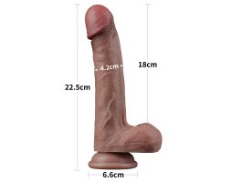 Фаллоимитатор телесного цвета Silicone Cock 22,5 см, Ø 4,2 см-foto2