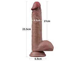 Фаллоимитатор телесного цвета Silicone Cock 23,5 см, Ø 4,3 см-foto13