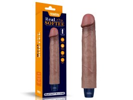 Реалистичный перезаряжаемый вибратор  Real Softee 22,8 см, Ø 4 см Реалистичный перезаряжаемый вибратор  Real Softee 22,8 см, Ø 4 см