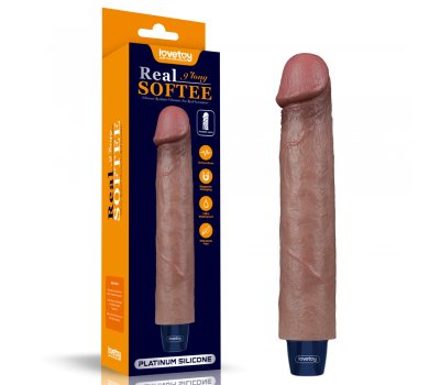 Реалистичный перезаряжаемый вибратор  Real Softee 22,8 см, Ø 4 см Реалистичный перезаряжаемый вибратор  Real Softee 22,8 см, Ø 4 см