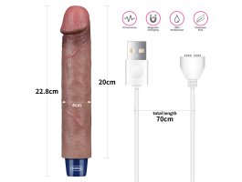 Реалистичный перезаряжаемый вибратор  Real Softee 22,8 см, Ø 4 см-foto13