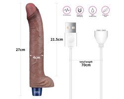 Реалистичный перезаряжаемый вибратор Real Softee 27 см, Ø 4 см-foto14