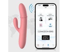 Вибратор с подвижным кольцом из бусин Svakom «Mora Neo» с управлением через смартфон, розовый, 19,5 см, Ø 3,2 см Вибратор с подвижным кольцом из бусин Svakom «Mora Neo» с управлением через смартфон, розовый, 19,5 см, Ø 3,2 см