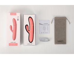 Вибратор с подвижным кольцом из бусин Svakom «Mora Neo» с управлением через смартфон, розовый, 19,5 см, Ø 3,2 см-foto6