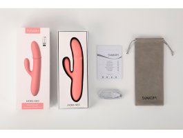 Вибратор с подвижным кольцом из бусин Svakom «Mora Neo» с управлением через смартфон, розовый, 19,5 см, Ø 3,2 см-foto6