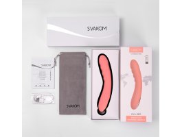 Интерактивный вибратор с поступательными движениями Svakom «Ava Neo», розовый, 18,6 см, Ø 3,3 см-foto7